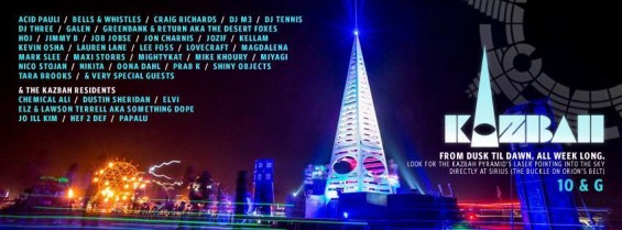 Burning Man Kazbah Lineup // DeeplyMoved