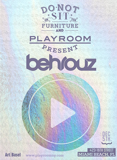 Behrouz Do Not Sit on the Furniture Art Basel Miami 2015 // DeeplyMoved