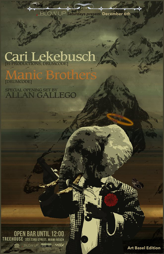 Drumcode Showcase Cari Lekebusch & Manic Brothers at Treehouse Miami Art Basel 2015 // DeeplyMoved