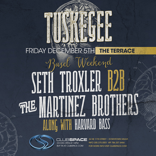 Tuskeegee Seth Troxler B2B Martinez Brothers at Space Miami Art Basel 2015 // DeeplyMoved