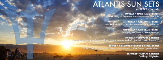 Burning Man Atlantis Sunsets Lineup 2015 // DeeplyMoved