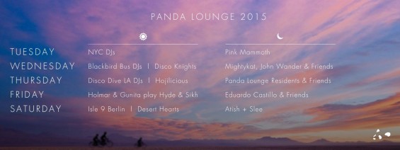 Burning Man Panda Lounge 2015 Lineup // DeeplyMoved
